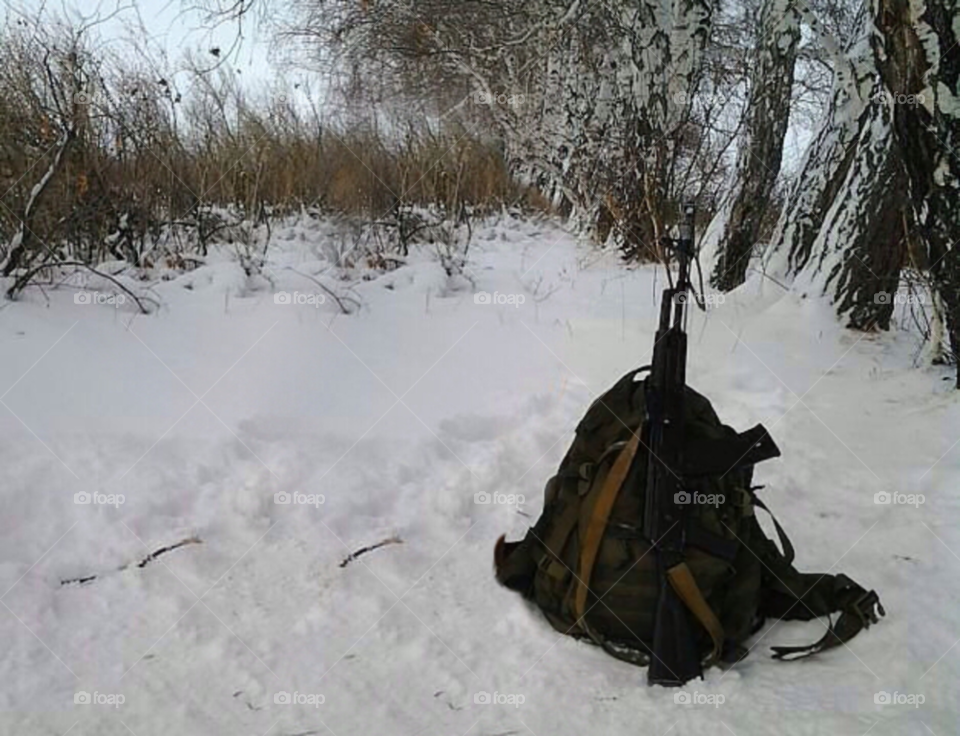 snow winter bag hunting by gosh