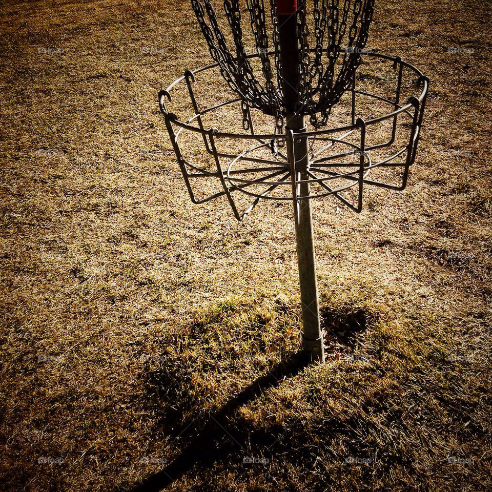 Frisbee golf basket goal