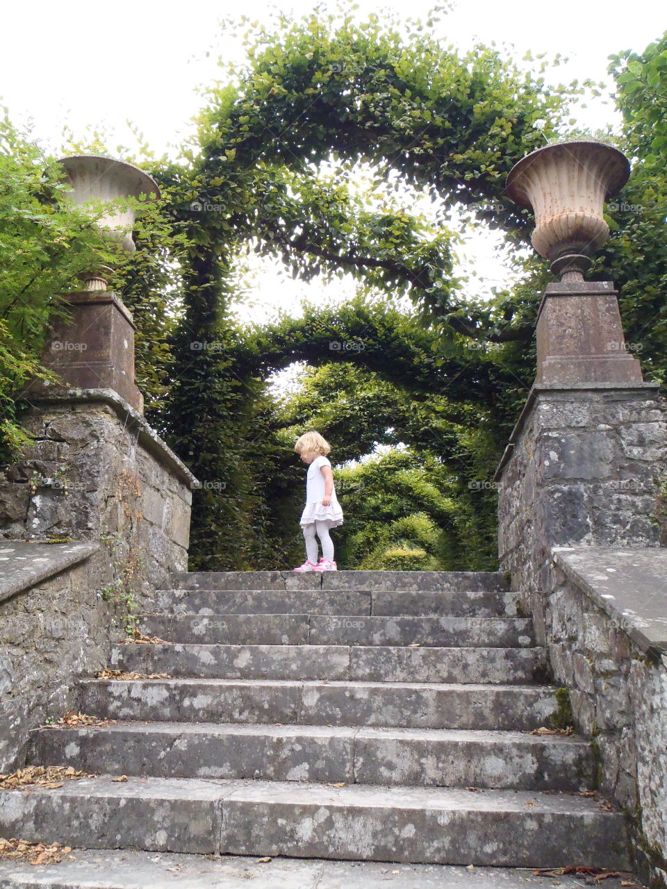 Enjoying Birr castle gardens . In Ireland 
