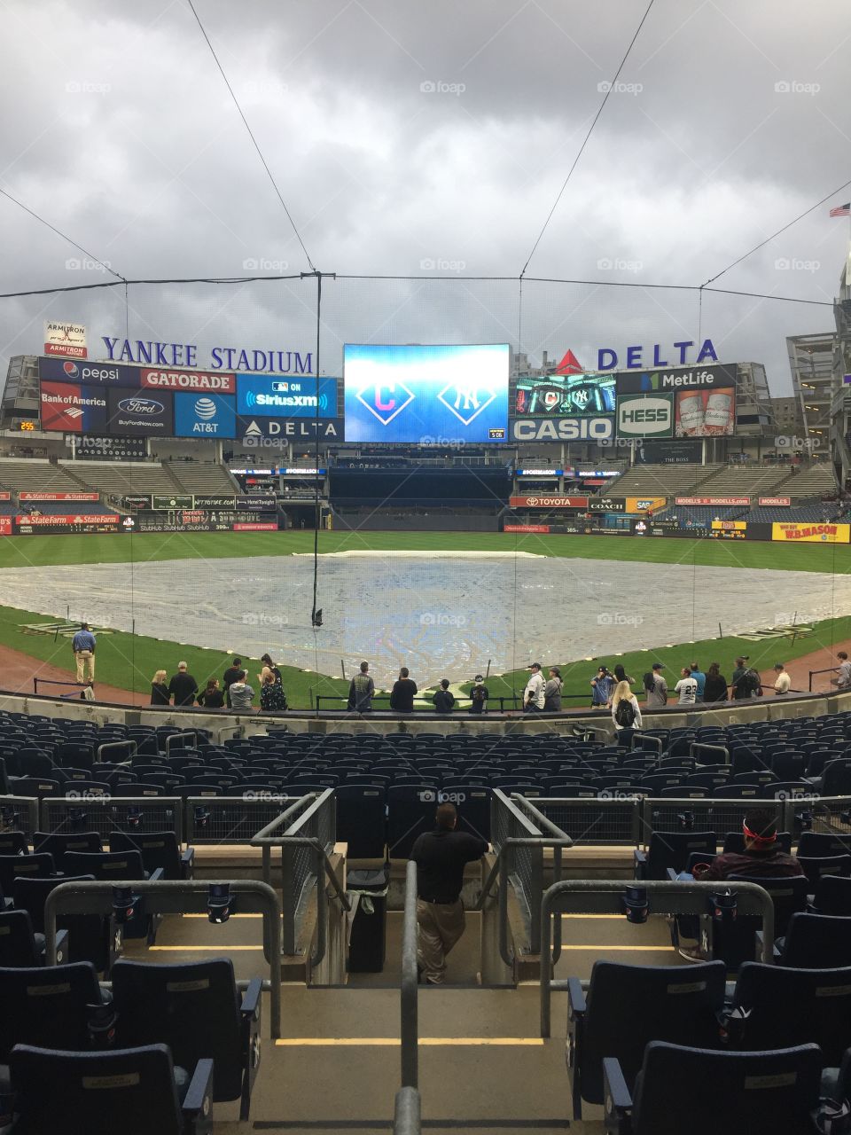 Yankee Stadium overcast 