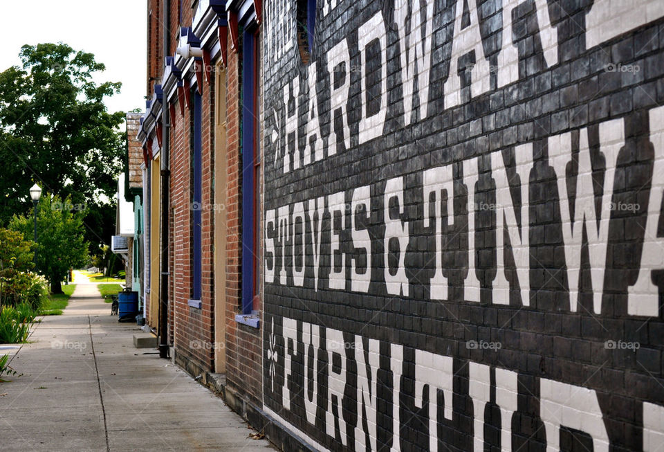 Rising sun Indiana mural