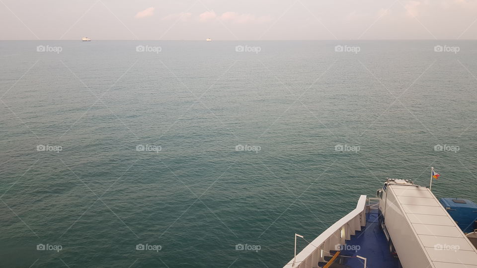 Crossing the English Channel by ferry