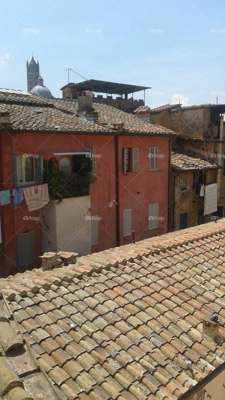 Houses in Siena, Italy