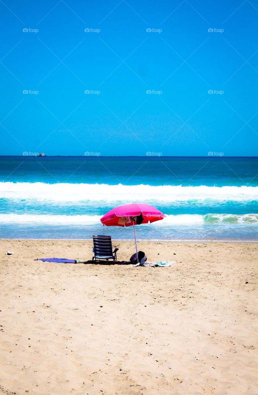 On the beach