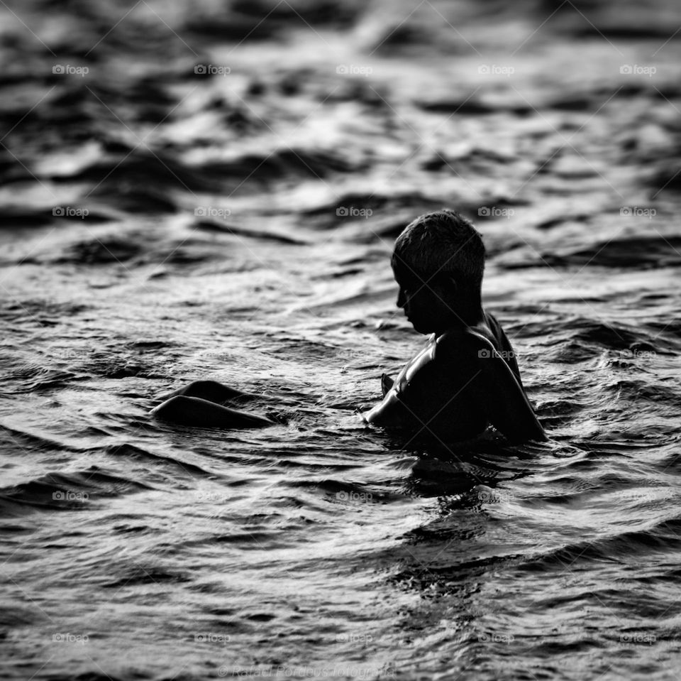 boy on the beach