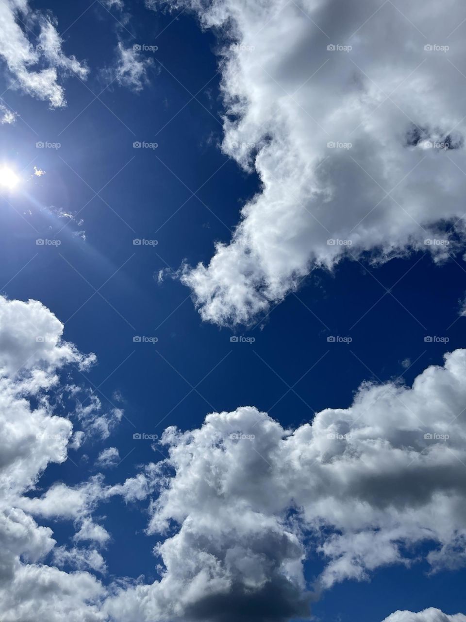 Clouds with sunshine