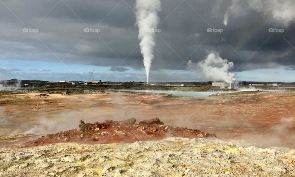 Steam, Smoke, Geyser, Eruption, Thermal