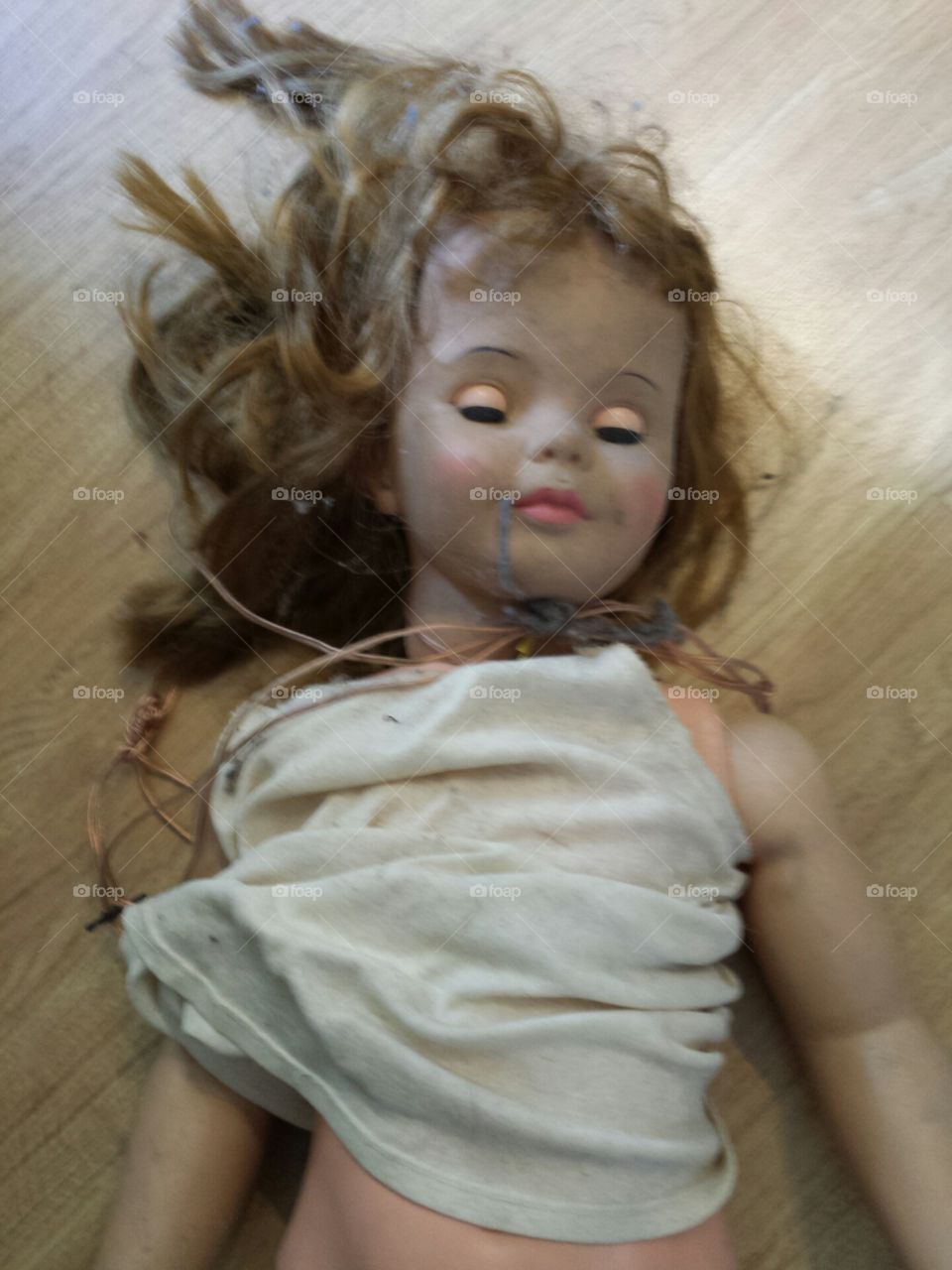 old neglected doll