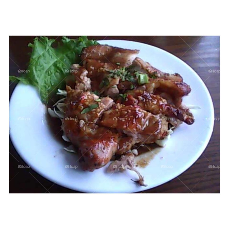 Taiwan famous food -roast chicken