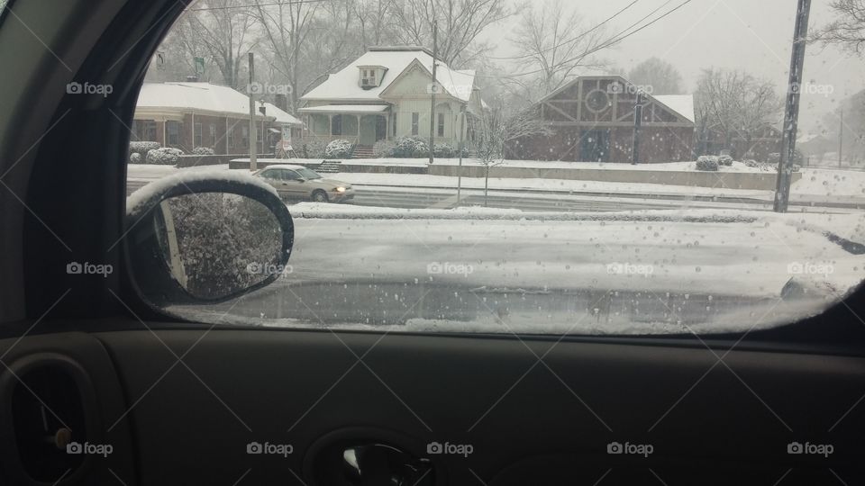 snow in Rome Georgia