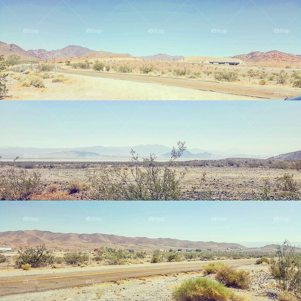 landscape in desert
