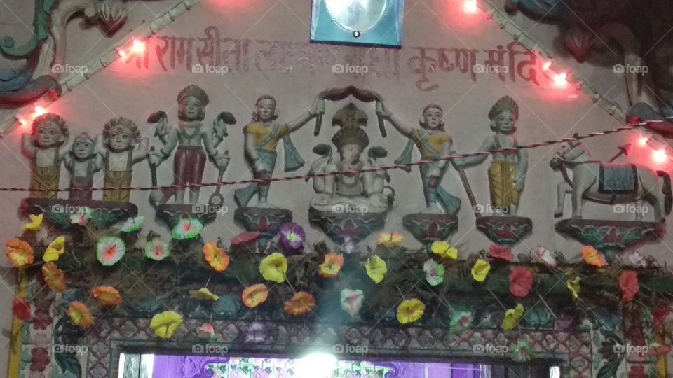 Indian God ram sita krishna