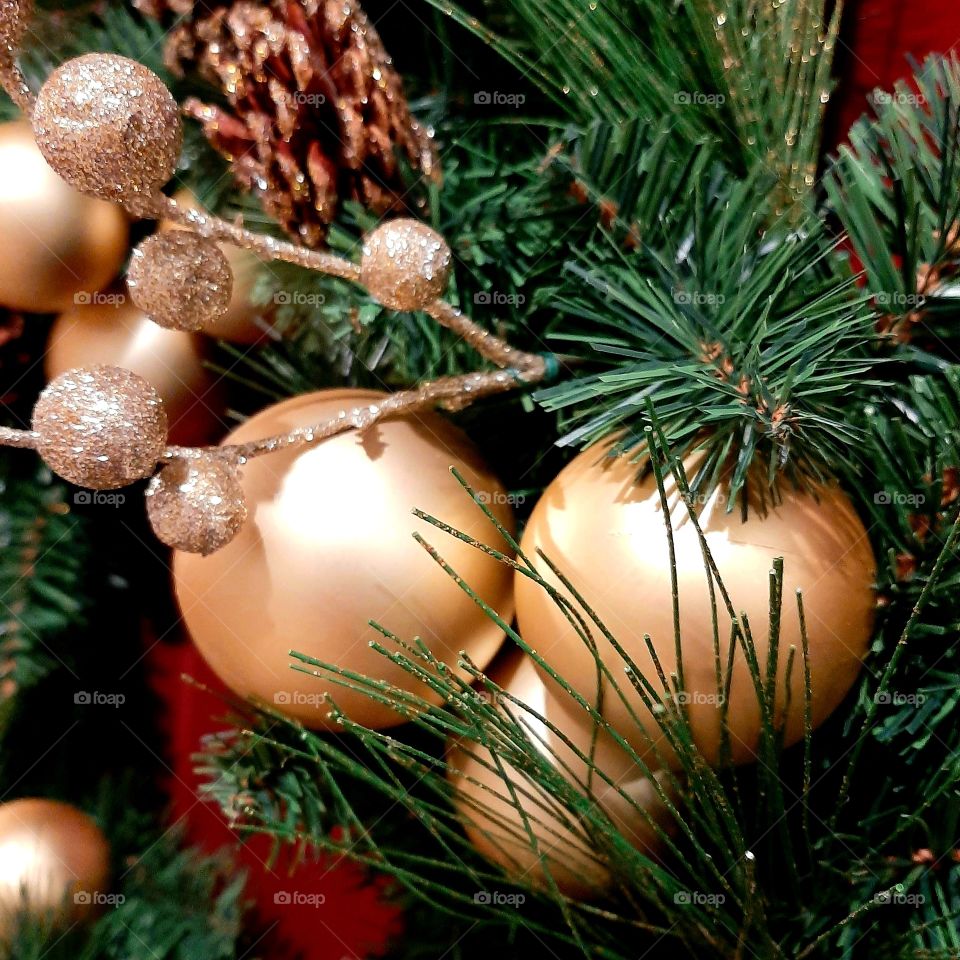 Pine tree ornaments