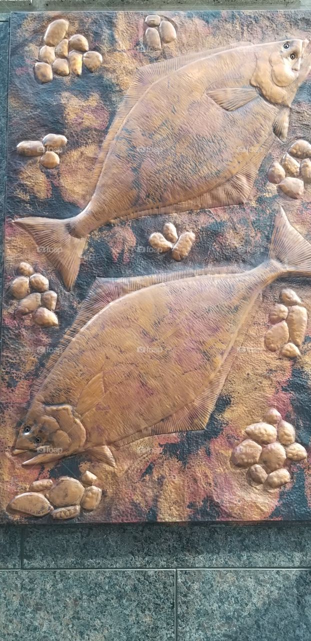 Stone Fish Carving