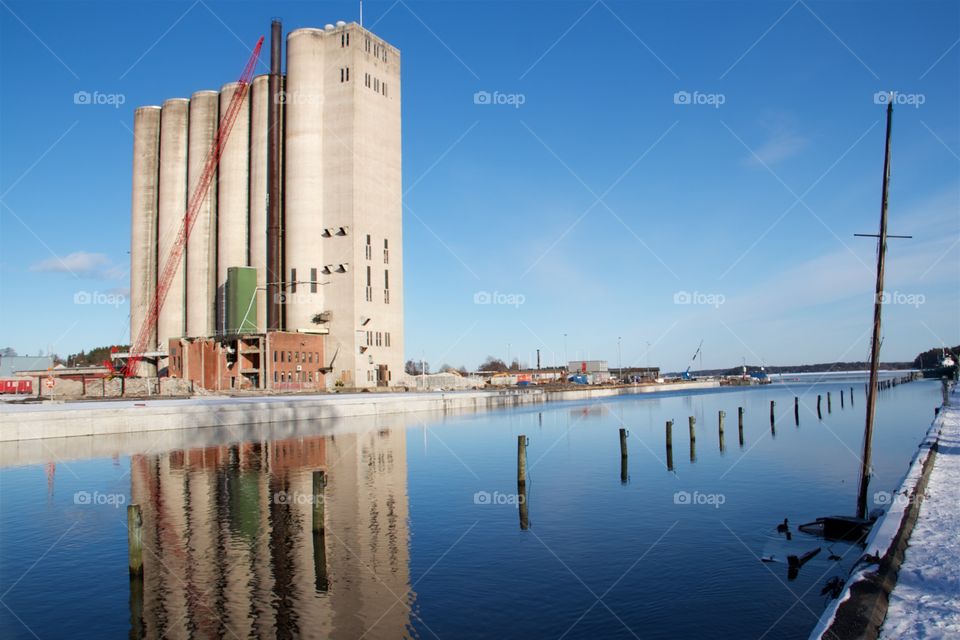 silo in Norrtälje, Sweden