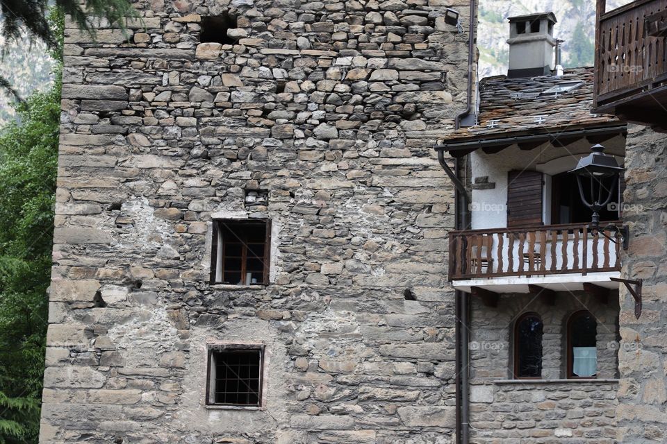 Old house made of rocks