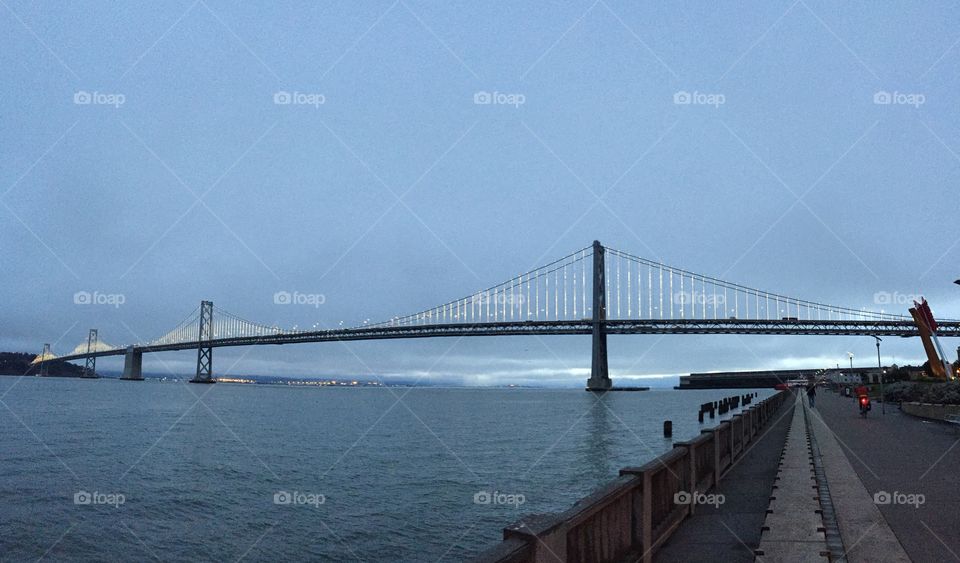 Bridge, Water, Suspension Bridge, Travel, No Person