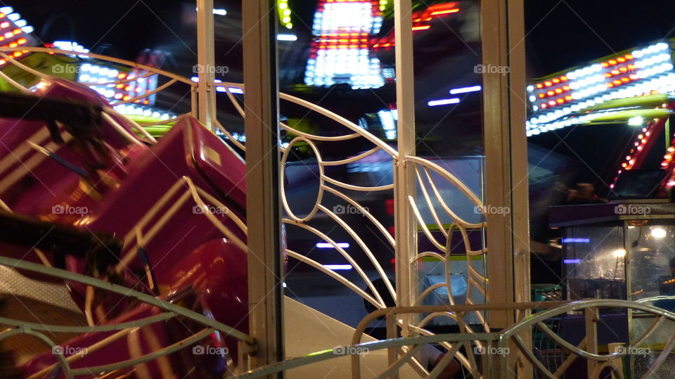 carnival ride at night