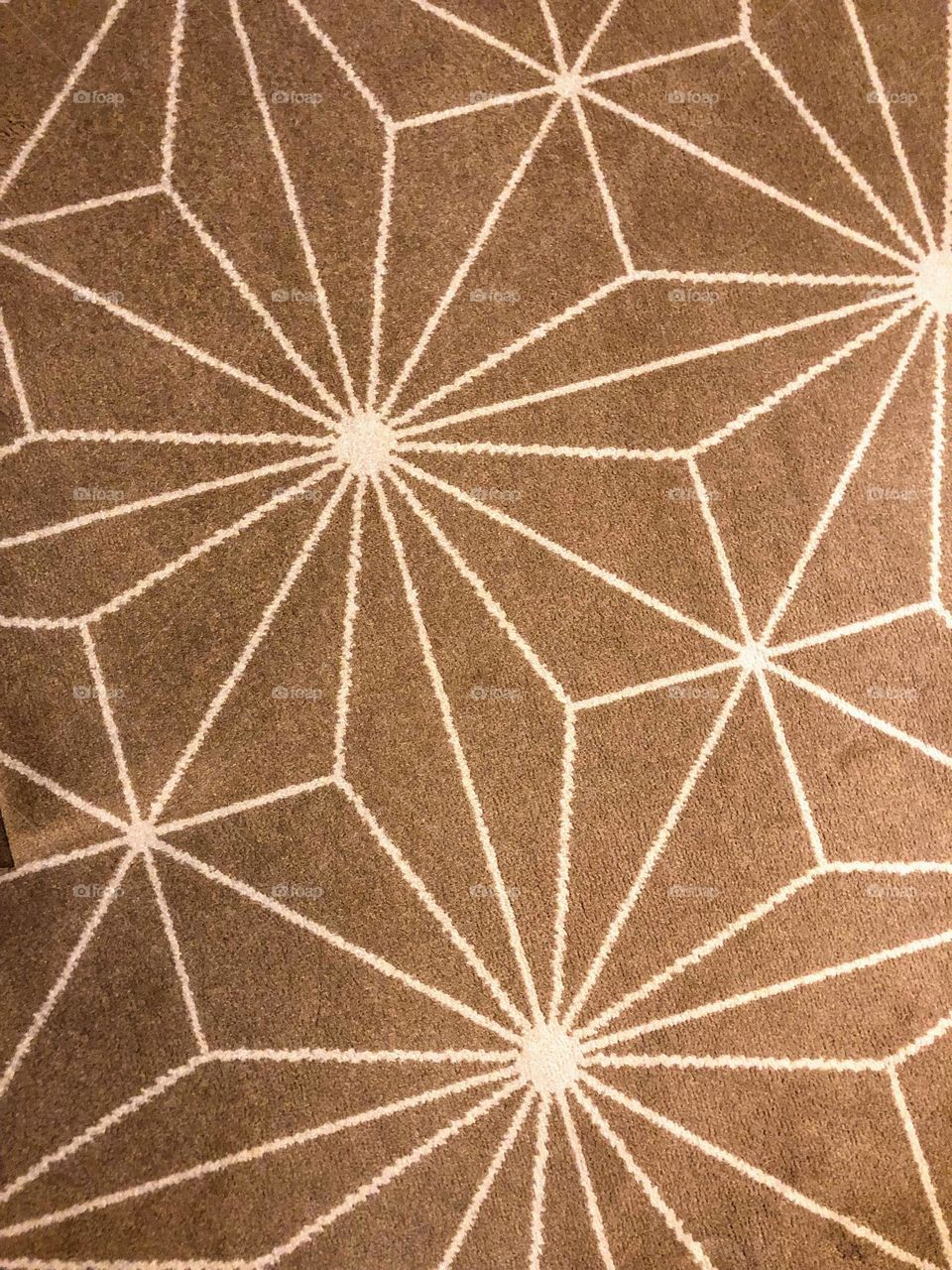 Carpet with triangle shape pattern 