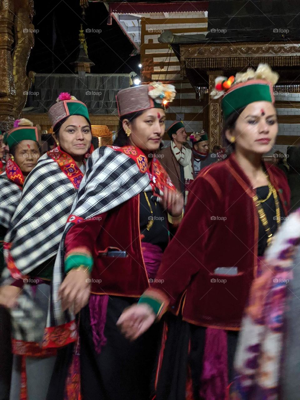 Dancing beautiful ladies