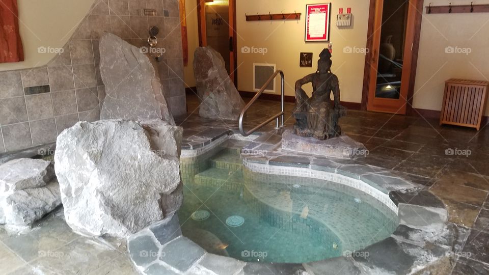 jacuzzi hot tub at Five Pines Lodge Spa