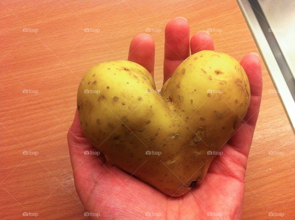 Heart shaped potato