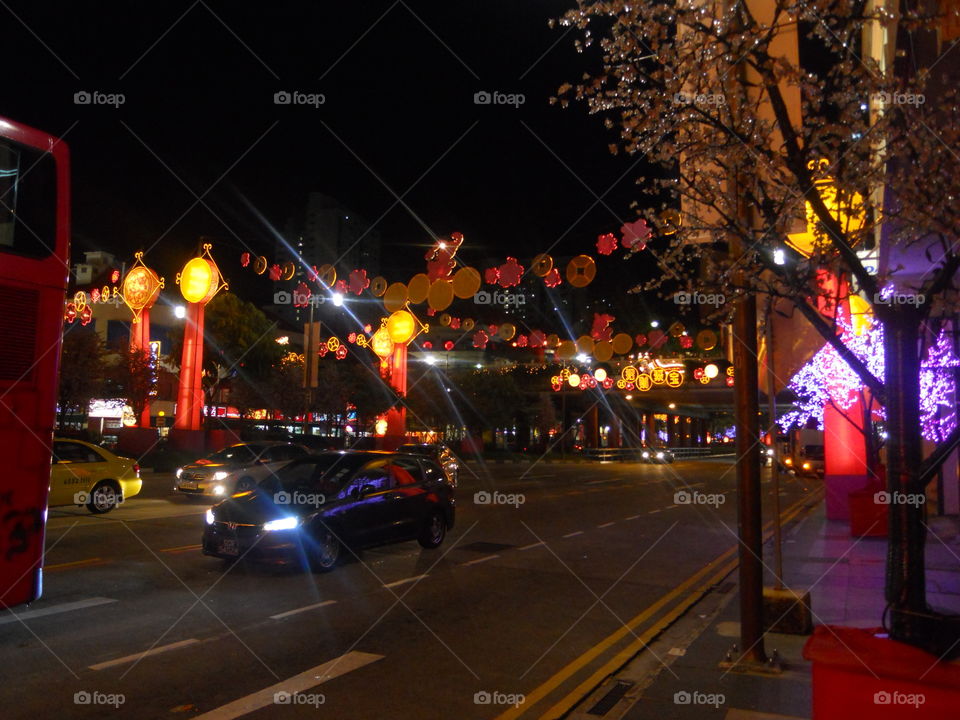 Night Lighting On The Streets