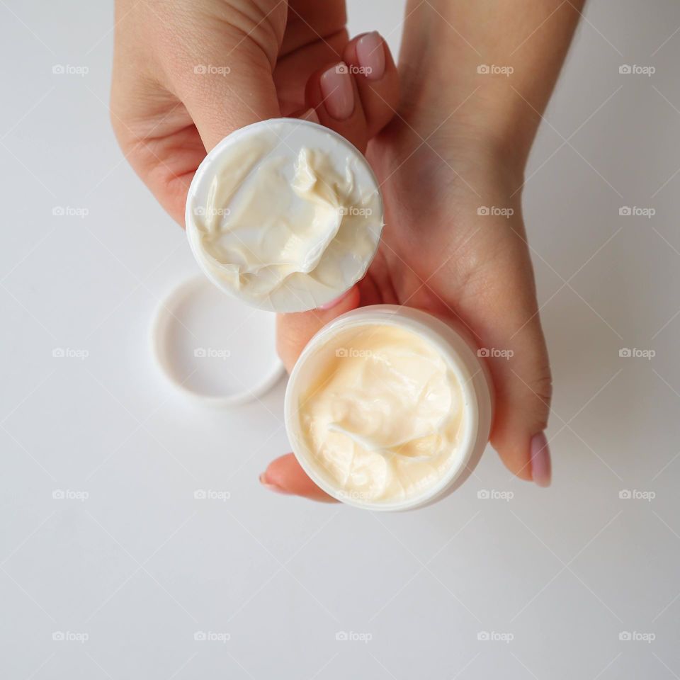 Selfcare with cream