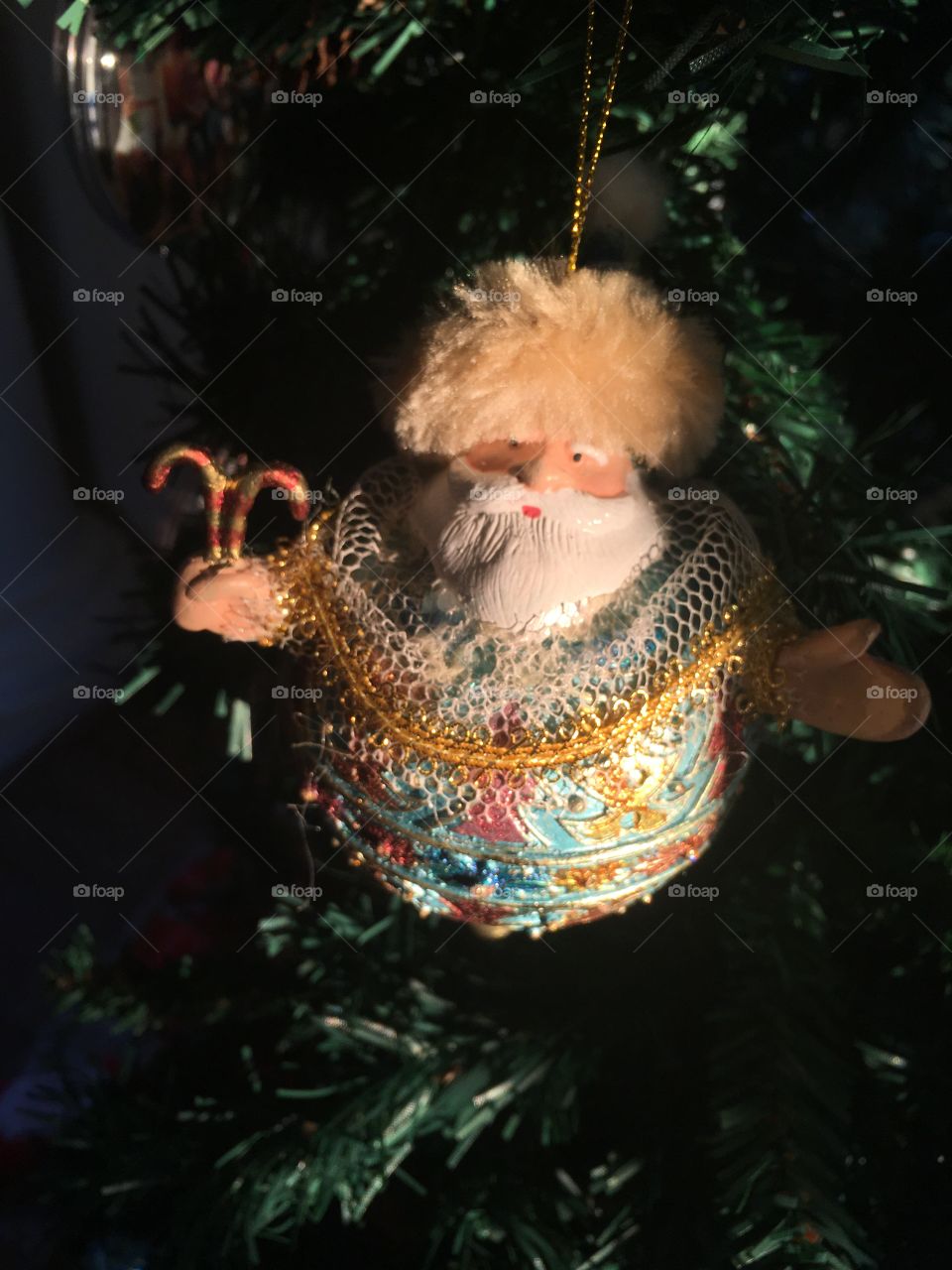 Santa ornament 1