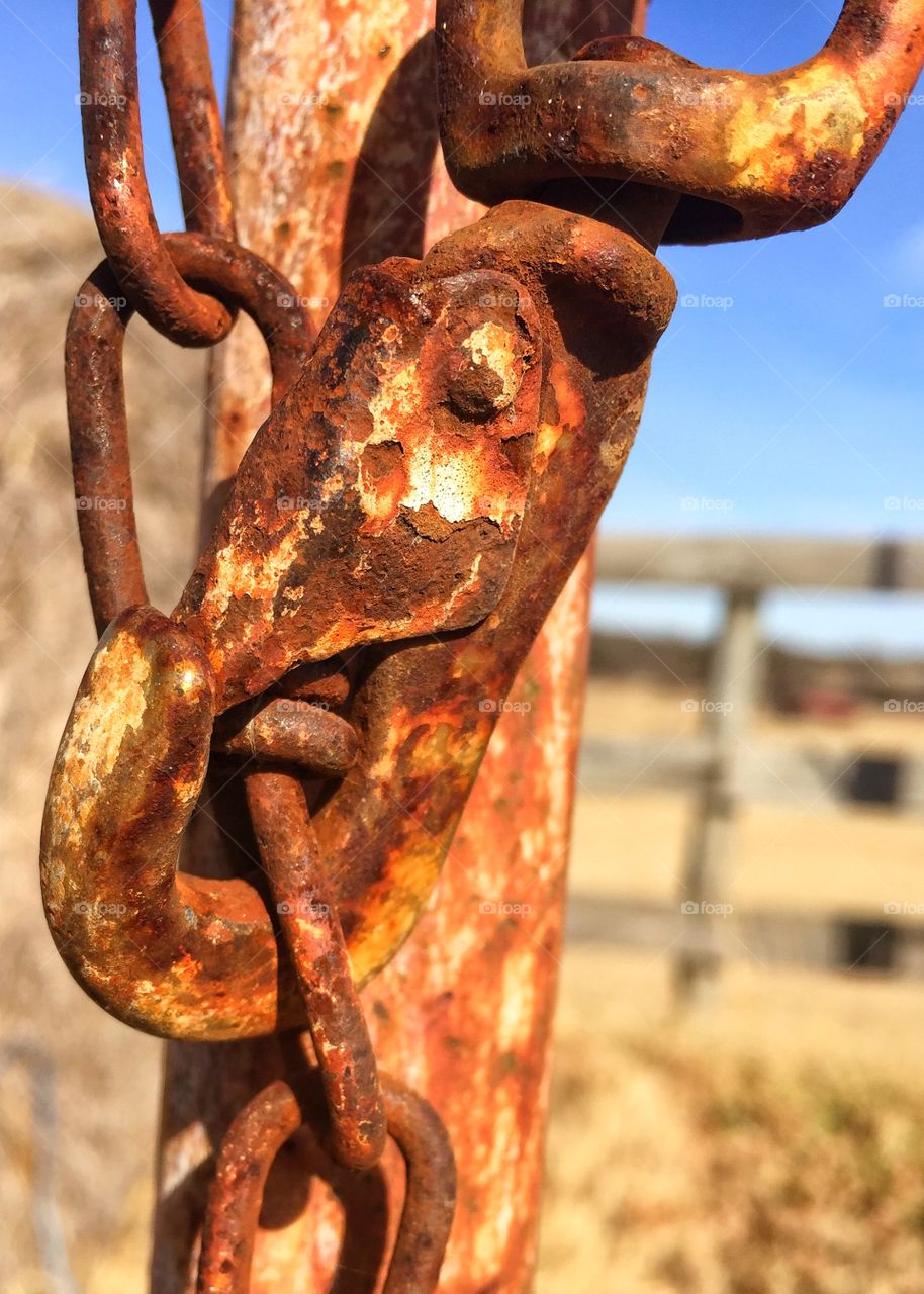 Rust chain latch