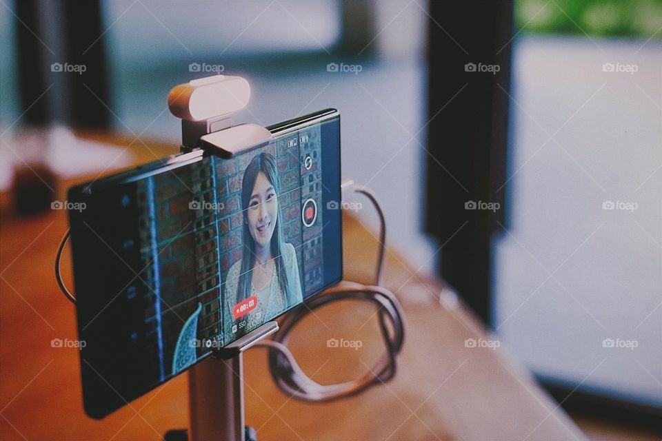 Video shooting in progress.