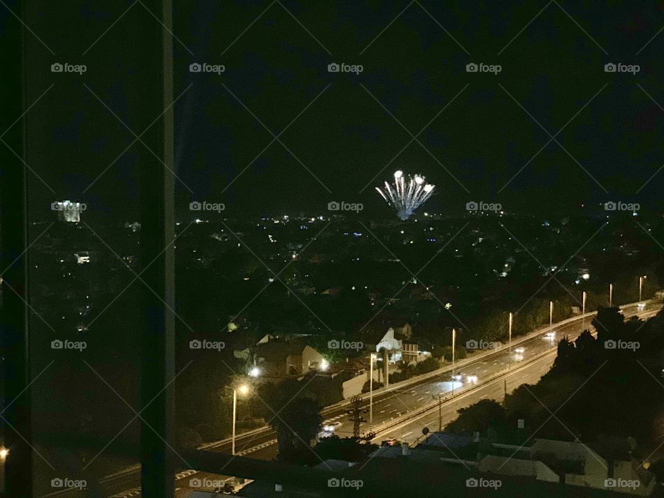 Favorite spot - fireworks from my window