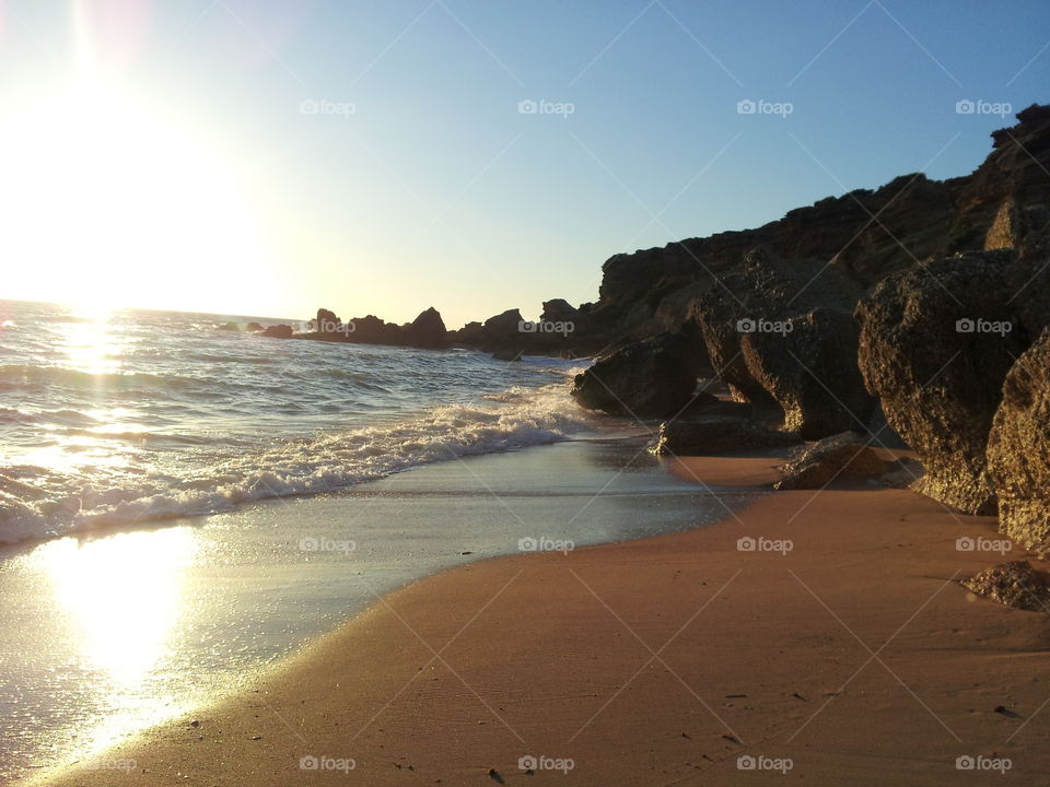 Calas de Roche, Cádiz,  España. Gran diversidad de playas donde elegir en vacaciones de verano