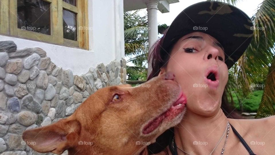 beso canino