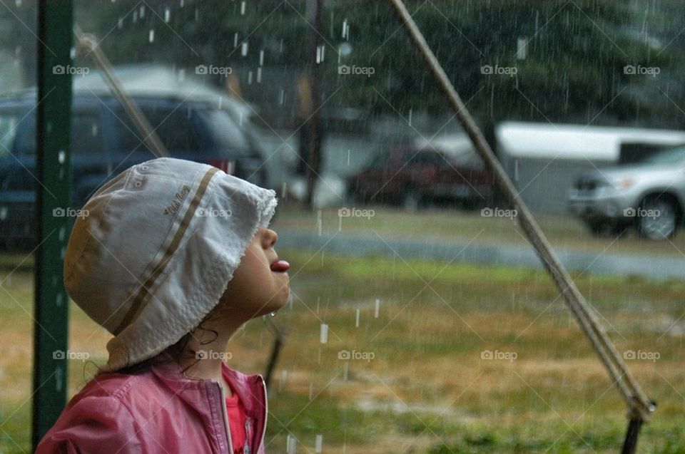 Raining at the county fair