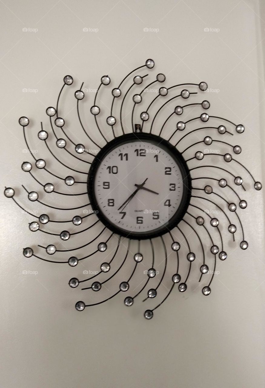 elliptical circle clock