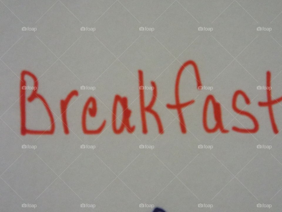 breakfast sign
