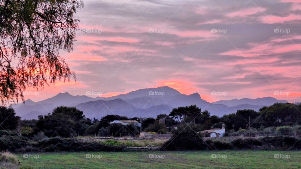 Late summer evening sunset - Majorca