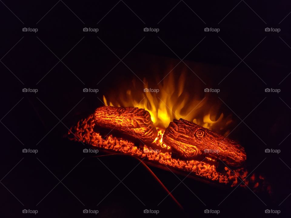 My virtual fireplace