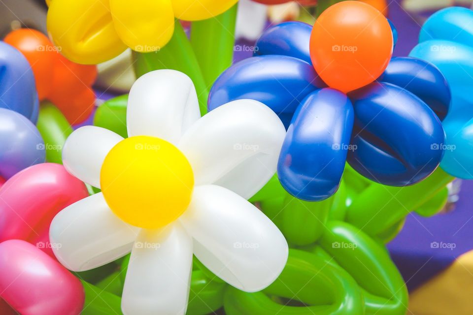 Flower balloons. Flower balloons