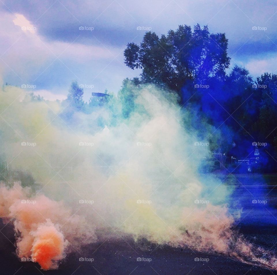 Smoke bomb  Spring Break Color