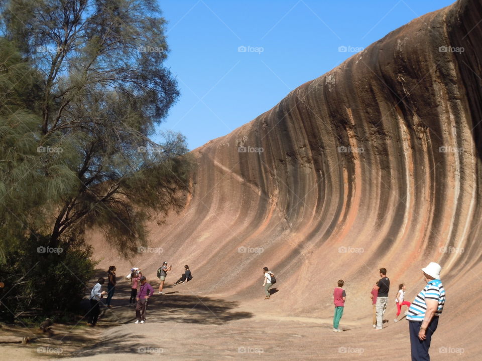 other side of wave rock