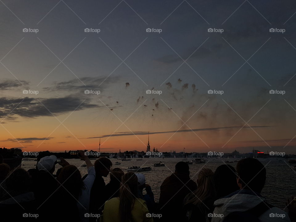 Saint Petersburg sunset