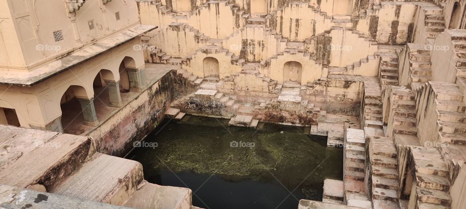 indian old place of king  called as "baori" constructed for the water conservation . This olace is situated at jaipur (rajasthan)