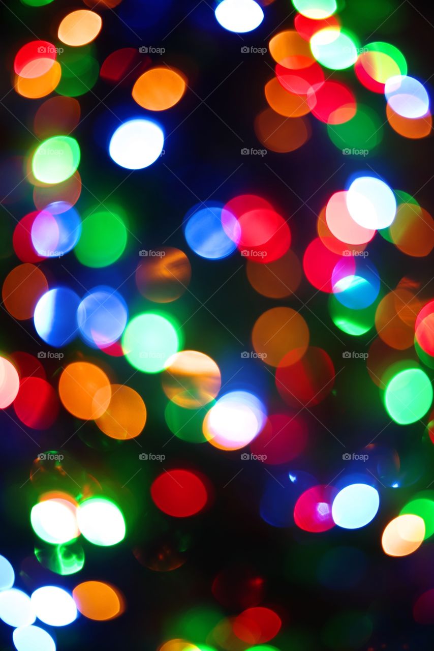 Christmas lights bokeh