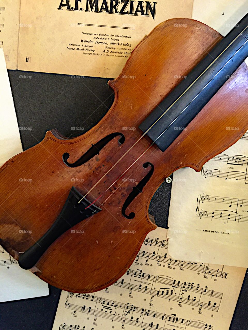 Closeup on the violin! 