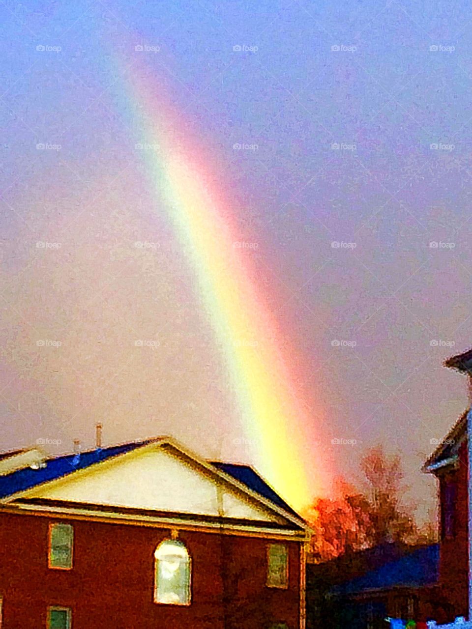 A rainbow in the afternoon
