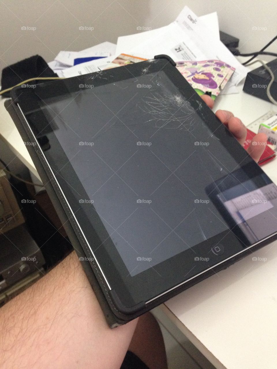 Broken tablet