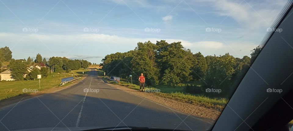 street road countryside beautiful nature landscape