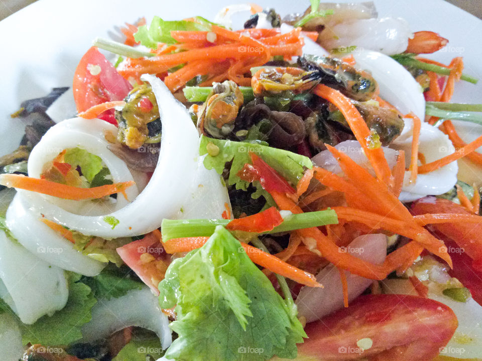 Thai food  salad.